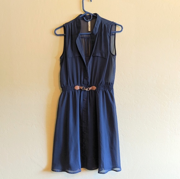 RnB Dresses & Skirts - Navy Belted Dress